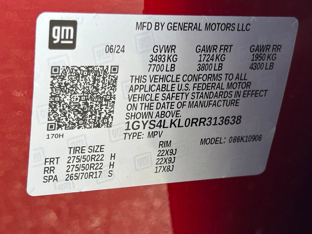 Used 2024 Cadillac Escalade ESV Premium Luxury w/ Performance Package AWD/4WD image 60