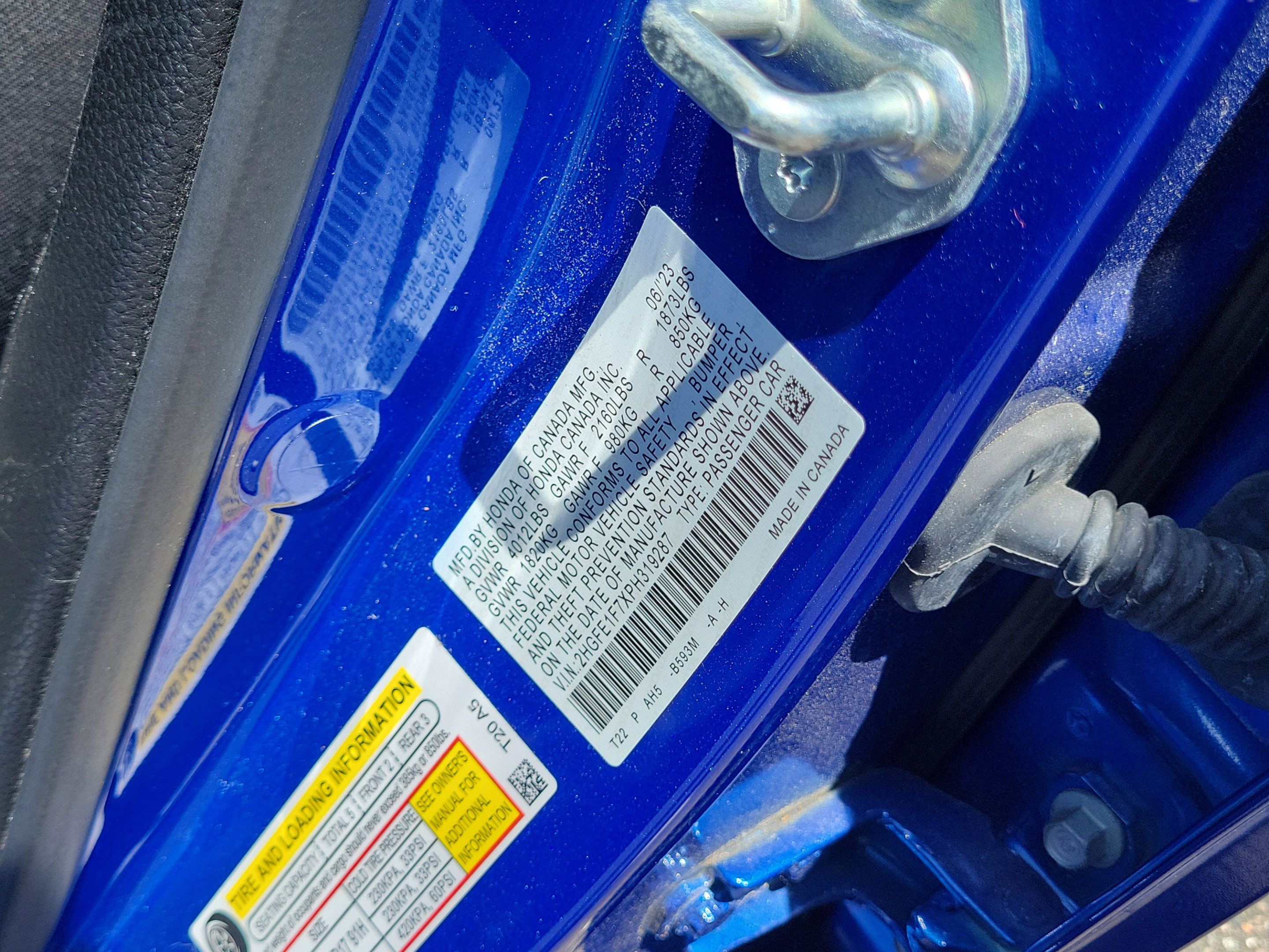 Certified 2023 Honda Civic EX image 32