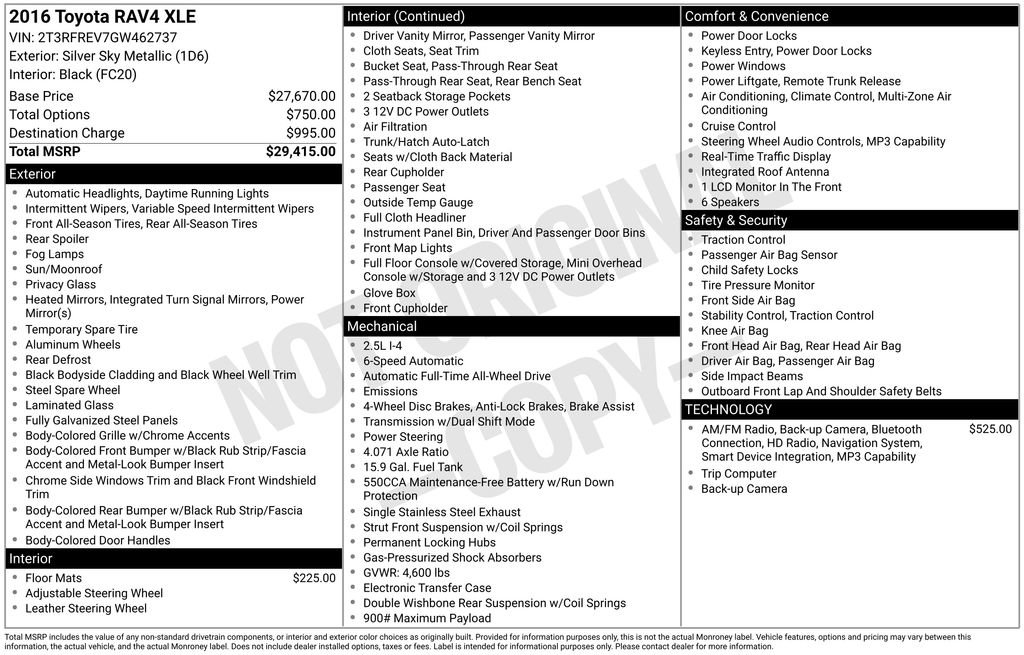 Used 2016 Toyota RAV4 XLE image 11