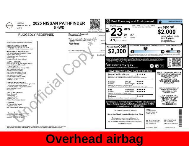 Used 2025 Nissan Pathfinder S AWD/4WD image 32