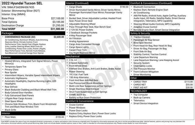 Used 2022 Hyundai Tucson SEL w/ Convenience Package image 22
