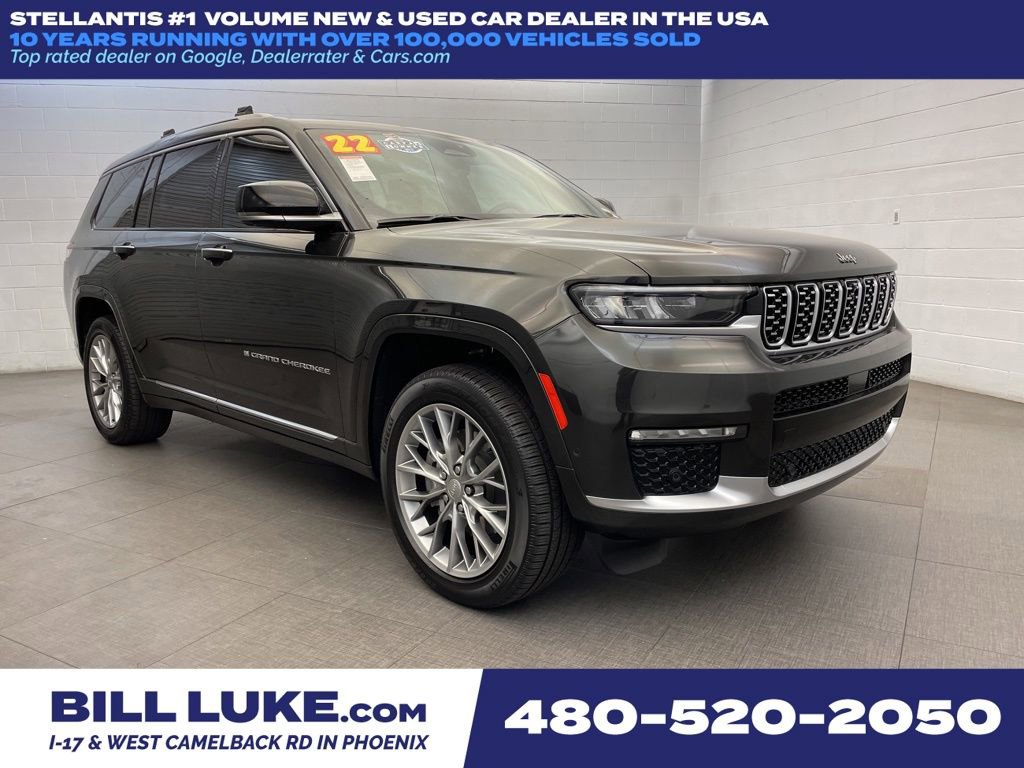 Certified 2022 Jeep Grand Cherokee L Summit w/ Advanced Protech Group IV AWD/4WD image 1