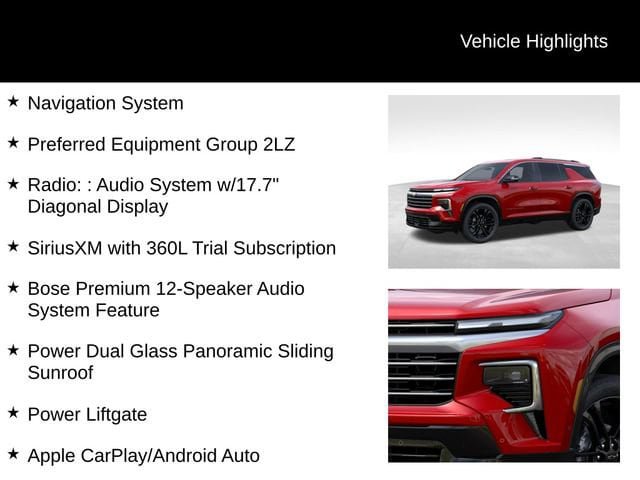 New 2026 Chevrolet Traverse High Country AWD/4WD image 17
