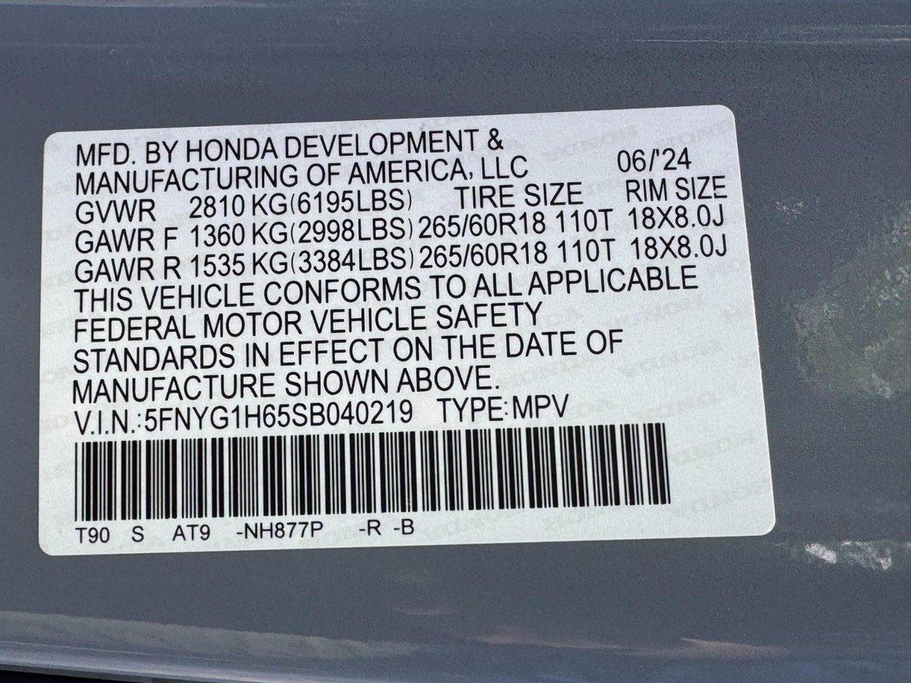 Certified 2025 Honda Pilot TrailSport image 29