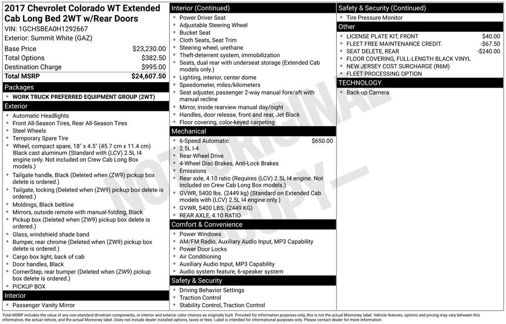 Used 2017 Chevrolet Colorado W/T RWD image 36