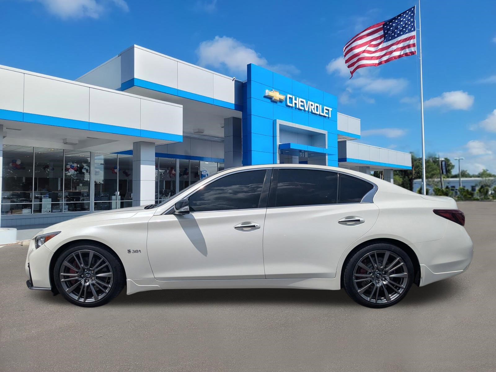 Used 2018 INFINITI Q50 Red Sport 400 w/ Sensory Package (Sport) image 7