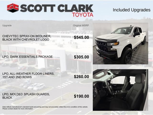 Used 2021 Chevrolet Silverado 1500 Custom Trail Boss w/ LPO, Dark Essentials Package AWD/4WD image 4