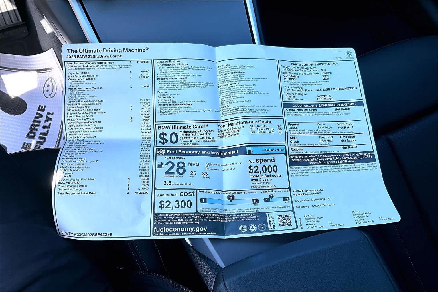 Used 2025 BMW 230i xDrive Coupe w/ Convenience Package image 22