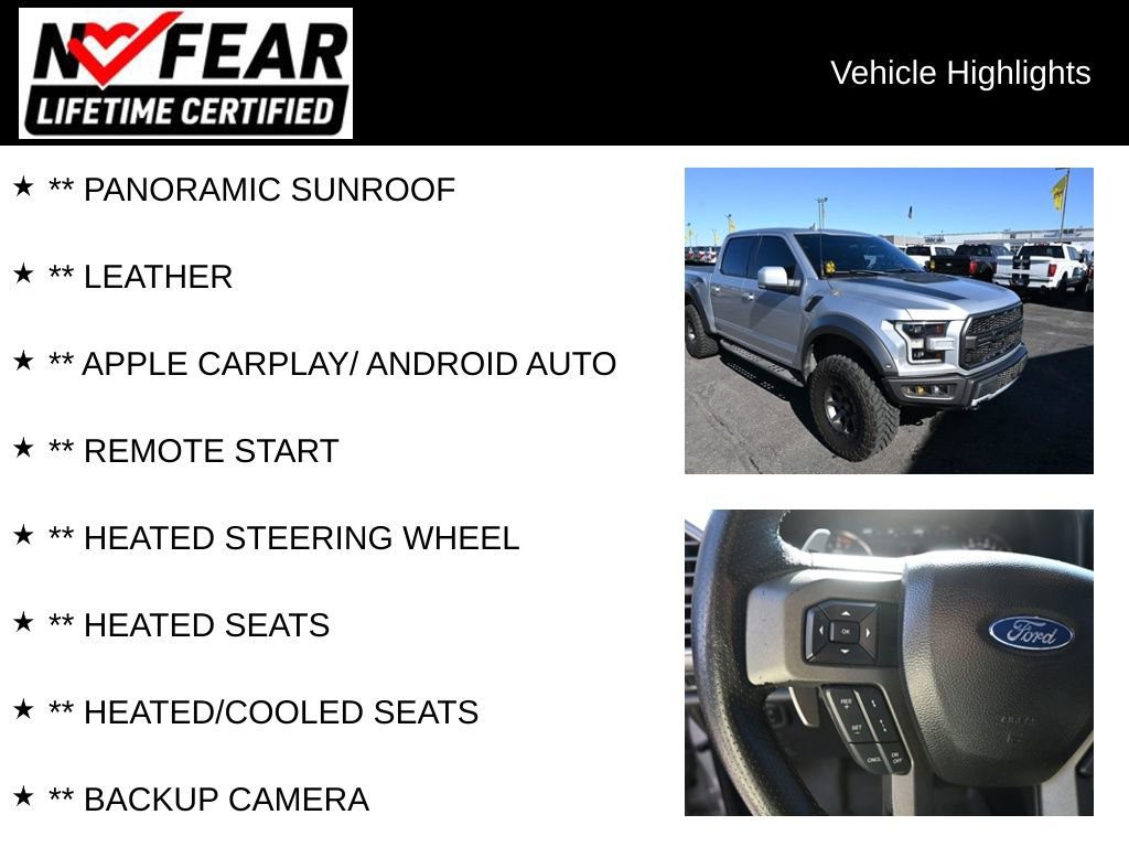 Used 2019 Ford F150 Raptor w/ Equipment Group 802A Luxury image 2