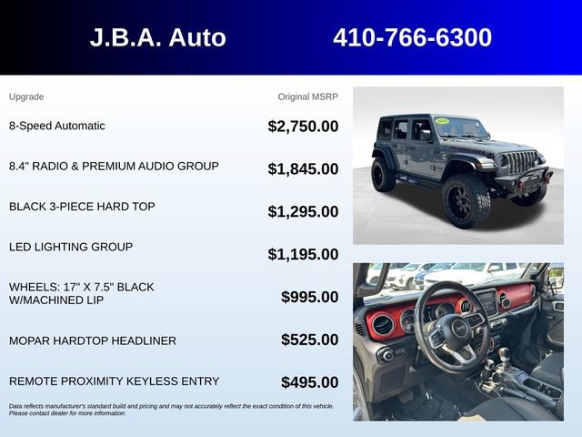 Used 2020 Jeep Wrangler Unlimited Rubicon AWD/4WD image 5