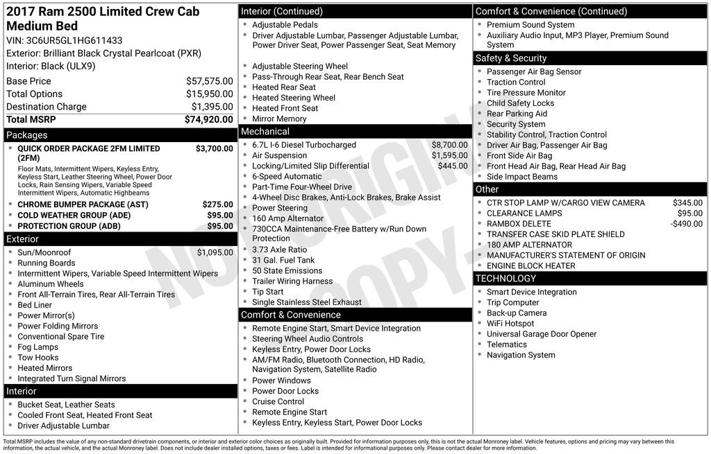 Used 2017 RAM 2500 Limited image 4