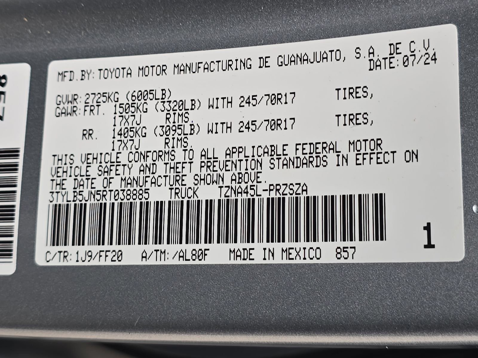 Used 2024 Toyota Tacoma SR5 image 42