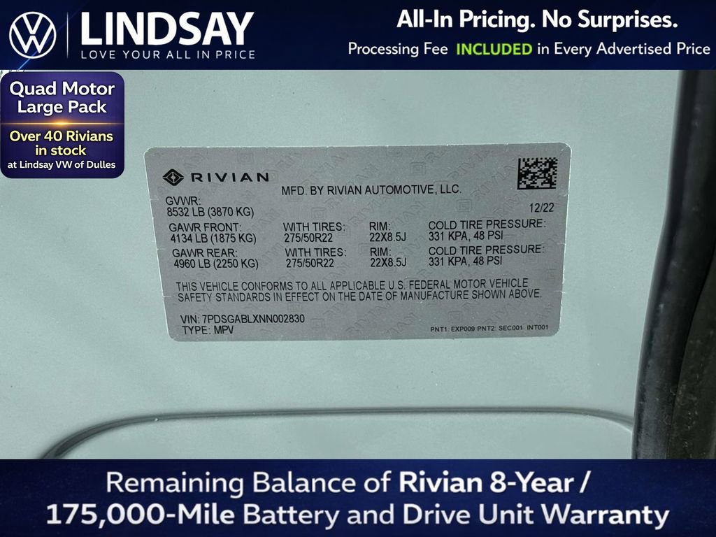 Used 2022 Rivian R1S Launch Edition image 25