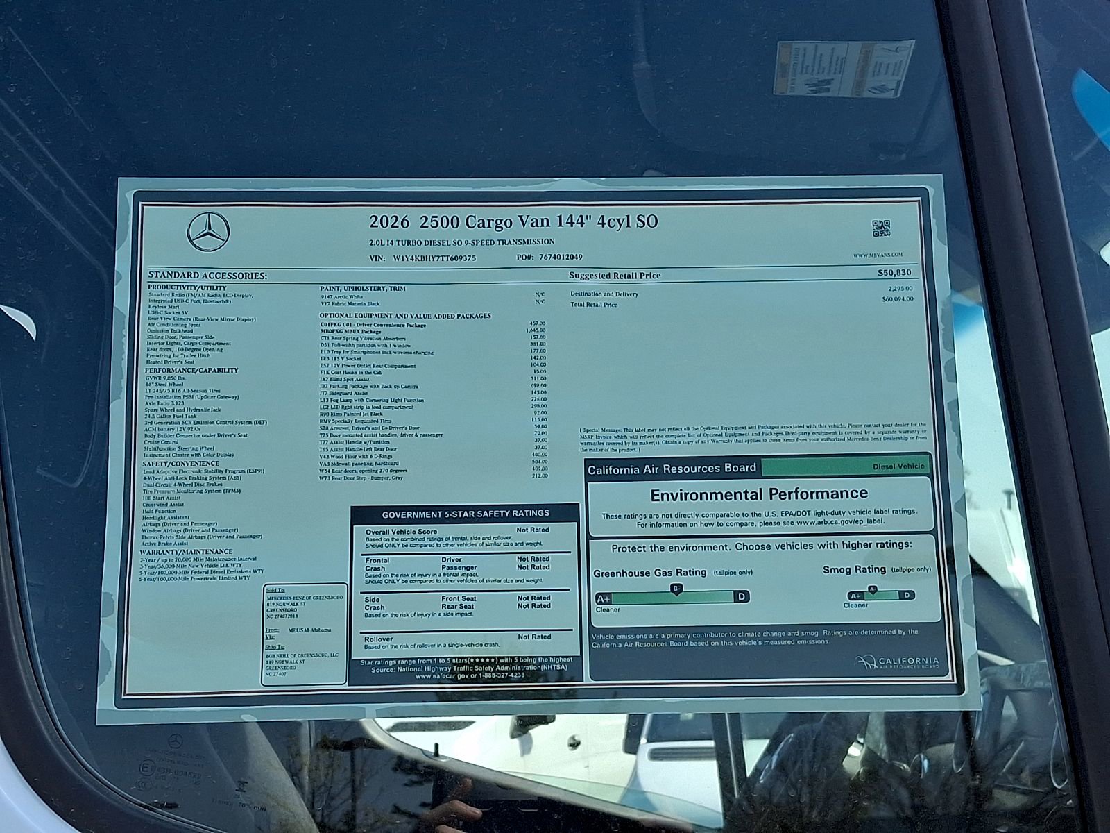 New 2026 Mercedes-Benz Sprinter 2500 image 18