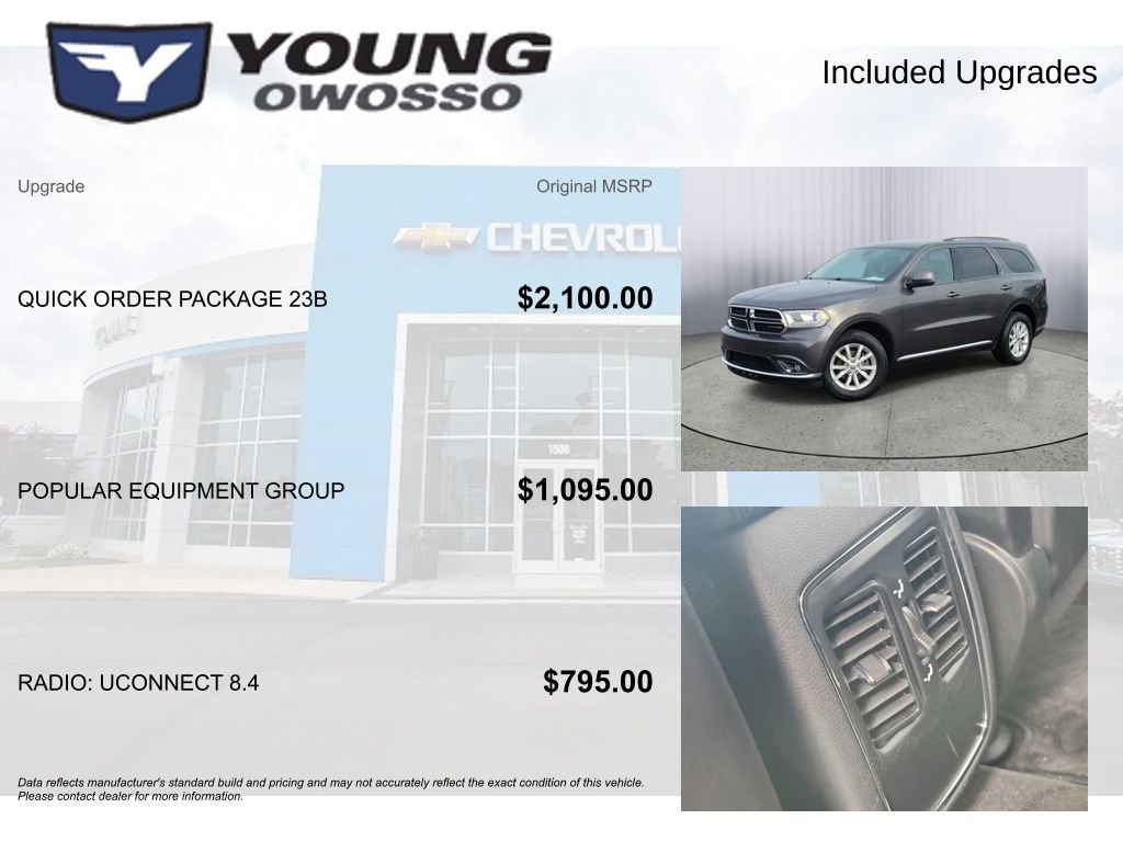 Used 2015 Dodge Durango SXT w/ Quick Order Package 23B image 4