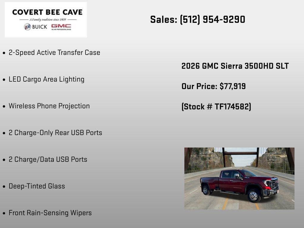 New 2026 GMC Sierra 3500 SLT w/ Texas SLT Premium Package image 30