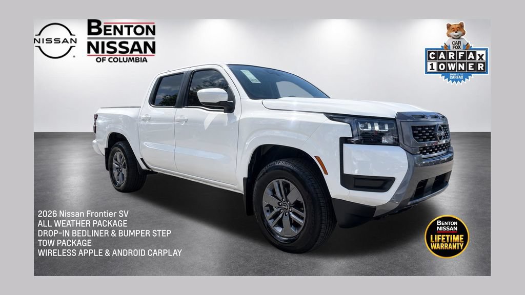 Certified 2026 Nissan Frontier SV w/ All-Weather Content Package AWD/4WD 360° Tour