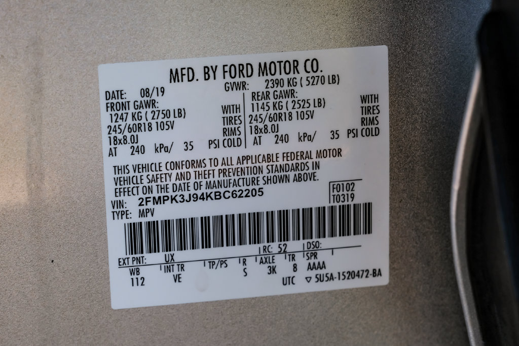Used 2019 Ford Edge SEL w/ Equipment Group 201A FWD image 60