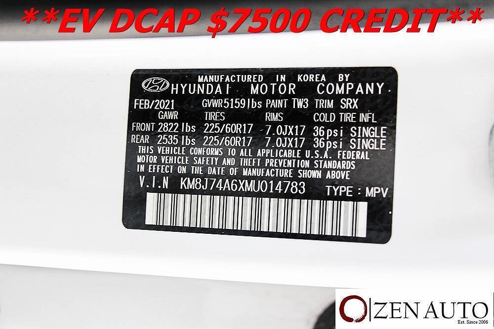 Used 2021 Hyundai Nexo Blue FWD image 57