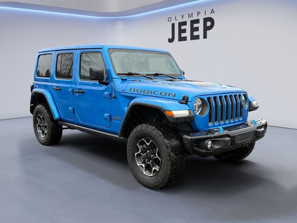 Used 2021 Jeep Wrangler Unlimited Rubicon 4xe w/ Steel Bumper Group image 9