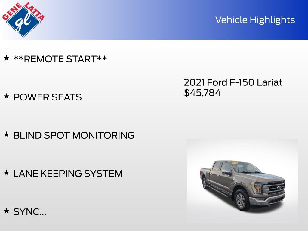 Certified 2021 Ford F150 Lariat AWD/4WD image 35