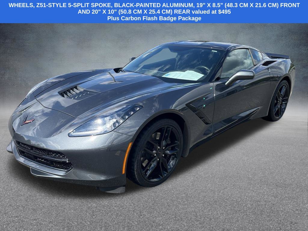 Used 2017 Chevrolet Corvette Stingray Coupe w/ Carbon Flash Badge Package RWD image 3