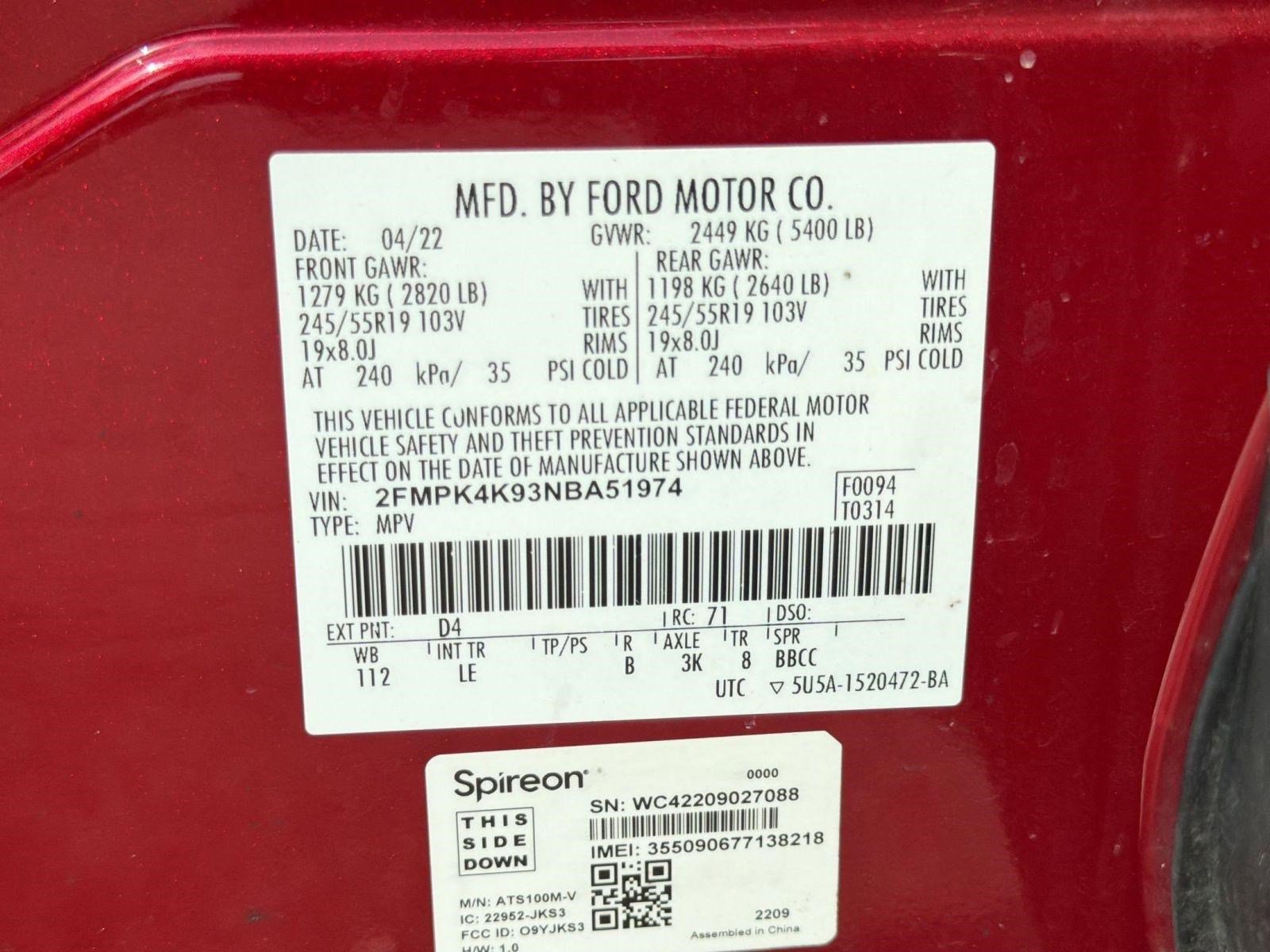 Used 2022 Ford Edge Titanium AWD/4WD image 21