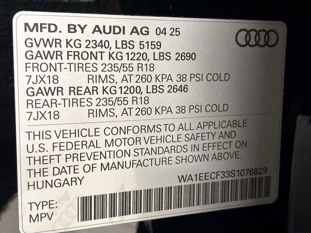 New 2025 Audi Q3 2.0T Premium Plus image 25