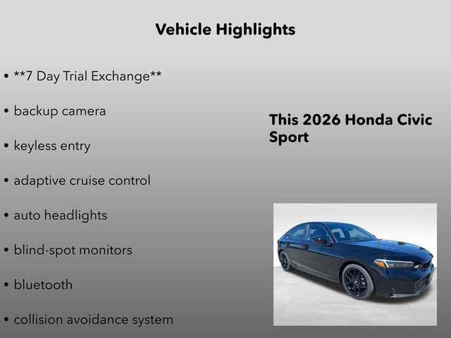 New 2026 Honda Civic Sport image 5
