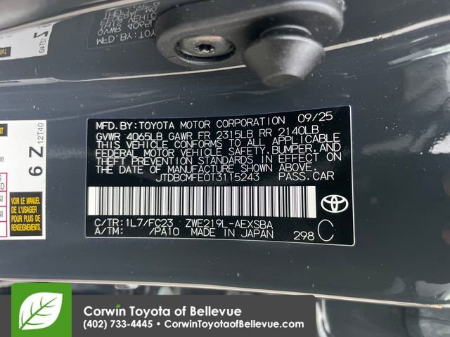 Used 2026 Toyota Corolla SE FWD image 23