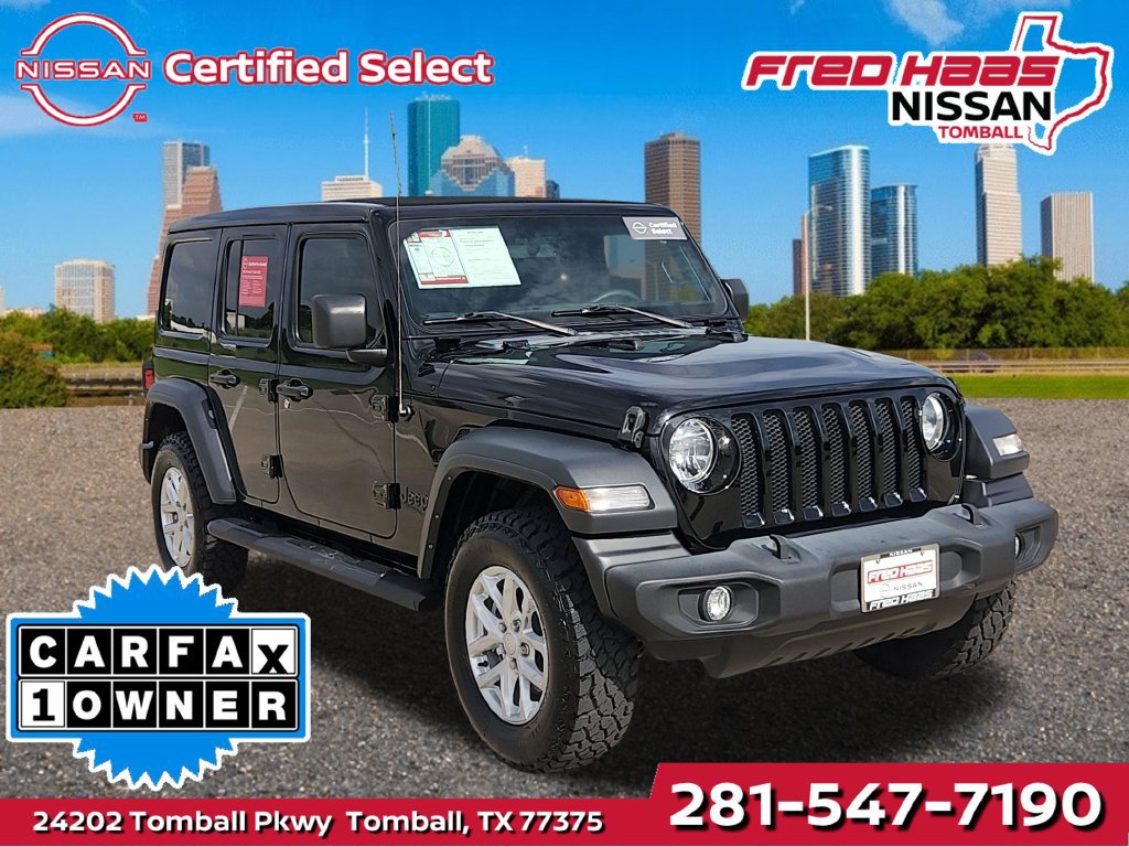 Used 2023 Jeep Wrangler Unlimited Sport w/ Sun And Sound Package