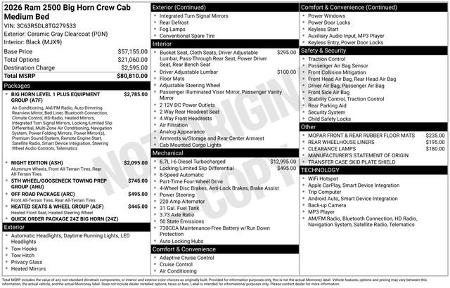 New 2026 RAM 2500 Big Horn image 35