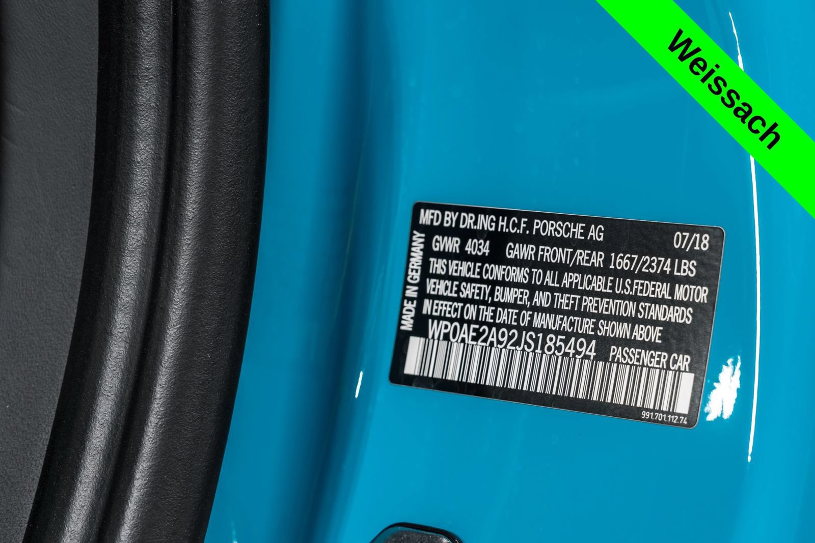 Used 2018 Porsche 911 GT2 RS w/ Weissach Package RWD image 12