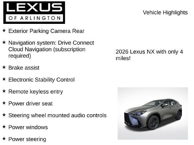 New 2026 Lexus NX 350 AWD image 7