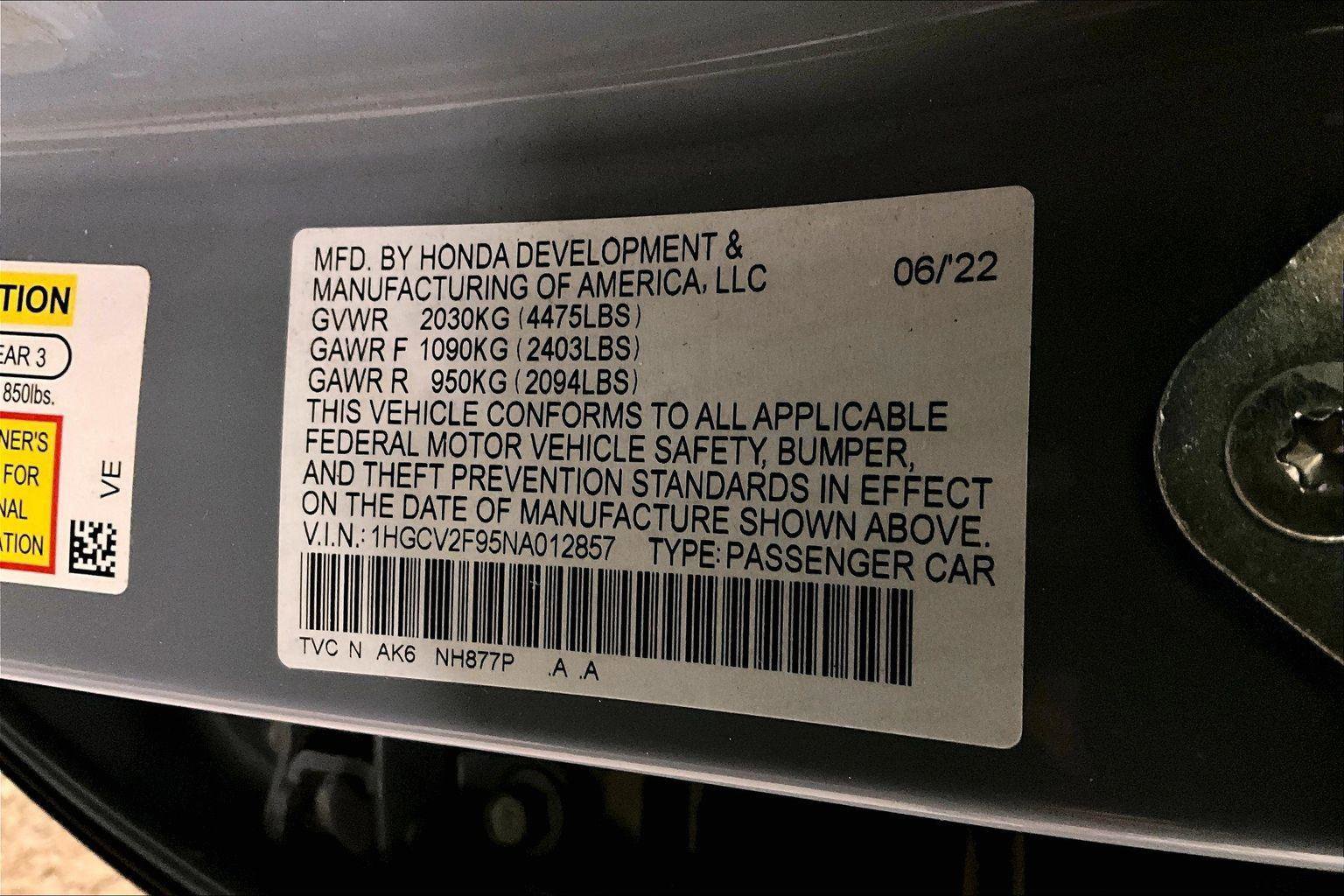 Used 2022 Honda Accord Touring image 32