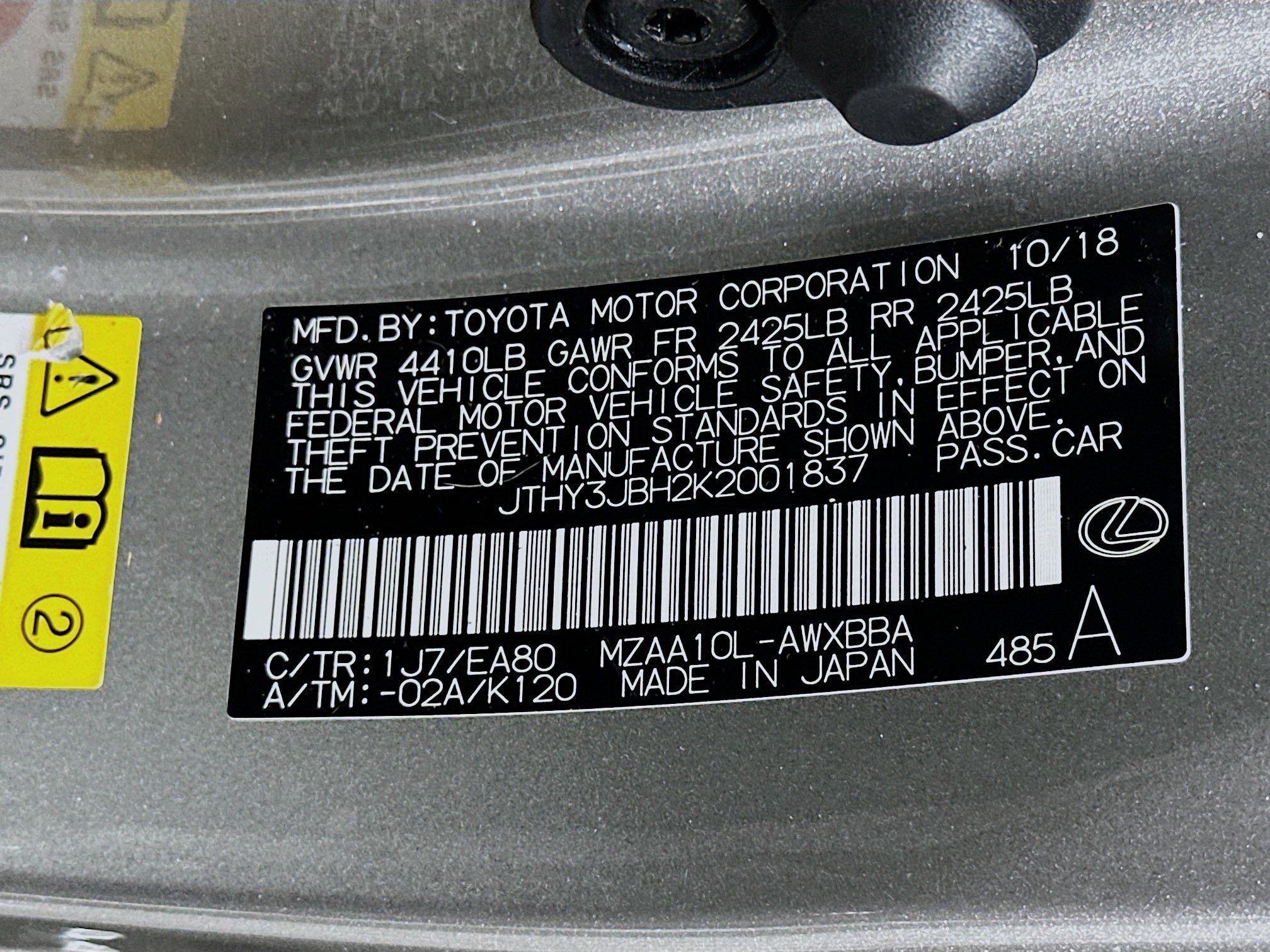 Used 2019 Lexus UX 200 F Sport image 12