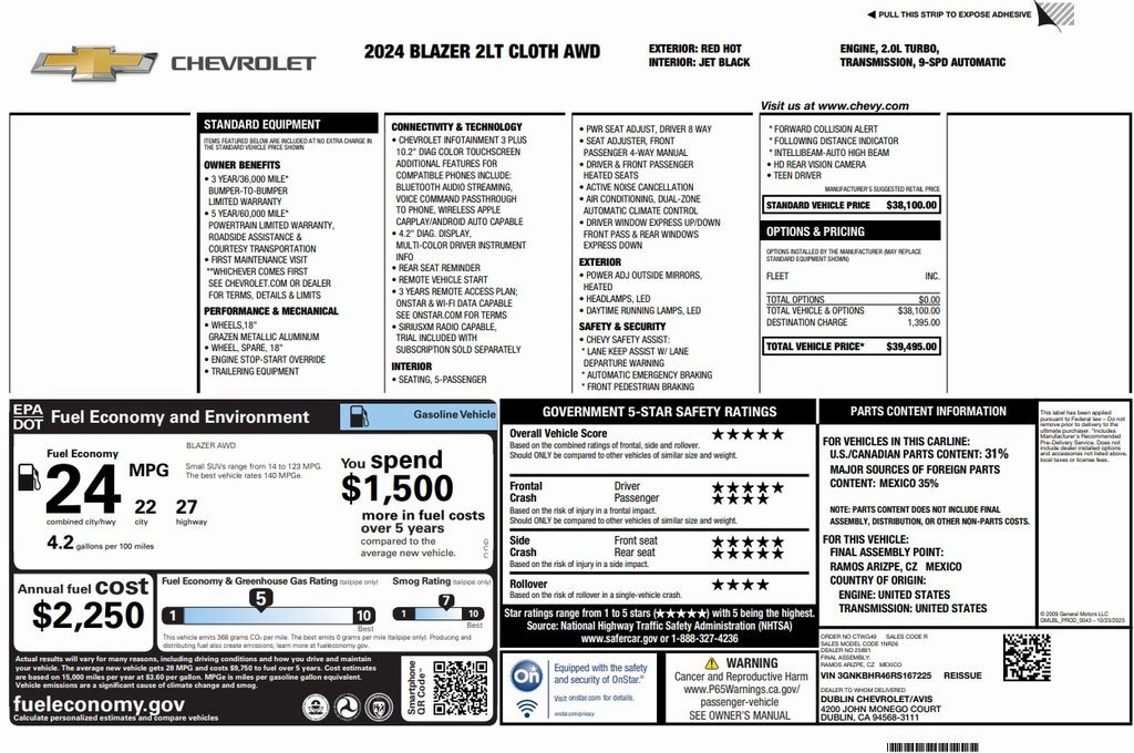 Used 2024 Chevrolet Blazer LT image 4