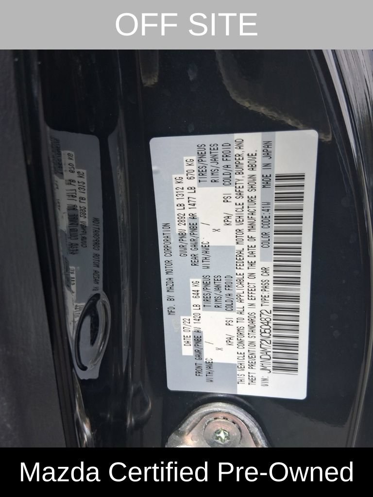 Certified 2022 MAZDA MX-5 Miata RF Grand Touring w/ Weather Package RWD image 49