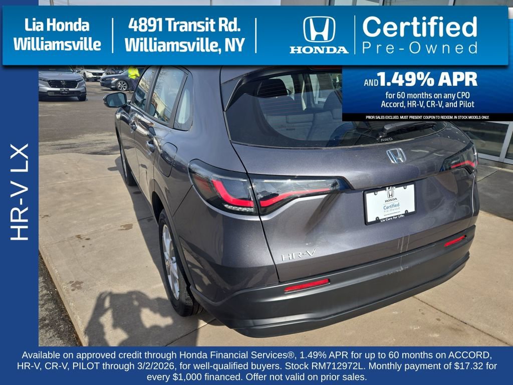 Certified 2024 Honda HR-V LX image 5