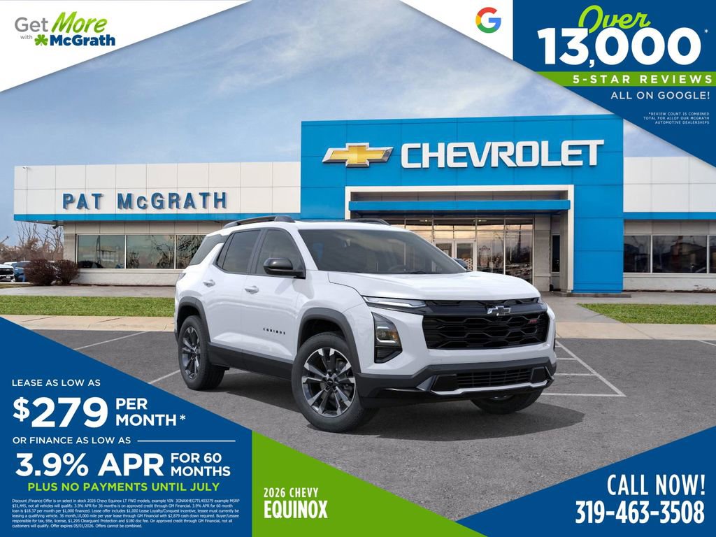 New 2026 Chevrolet Equinox RS w/ Convenience Package III AWD/4WD image 1