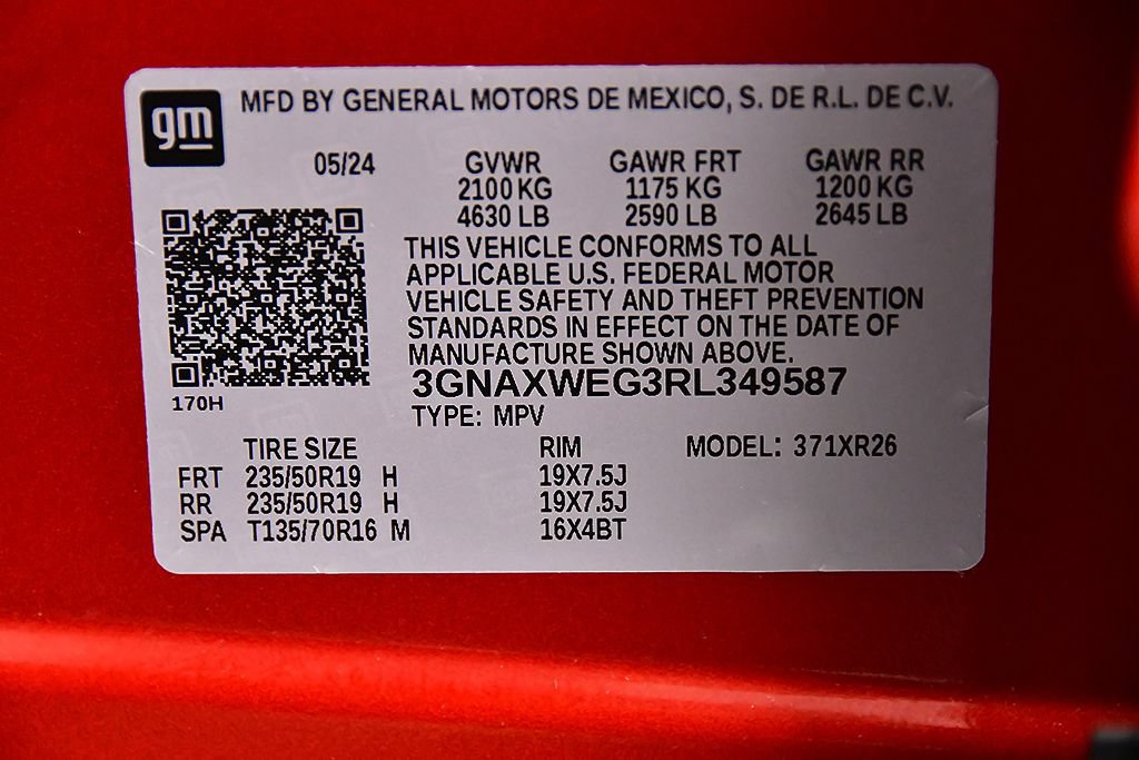 Used 2024 Chevrolet Equinox RS AWD/4WD image 14