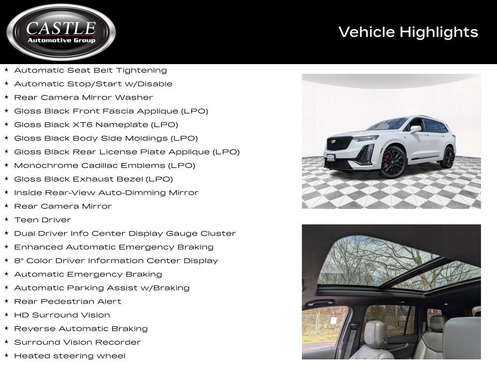Used 2024 Cadillac XT6 Sport w/ LPO, Onyx Lite Package AWD/4WD image 11