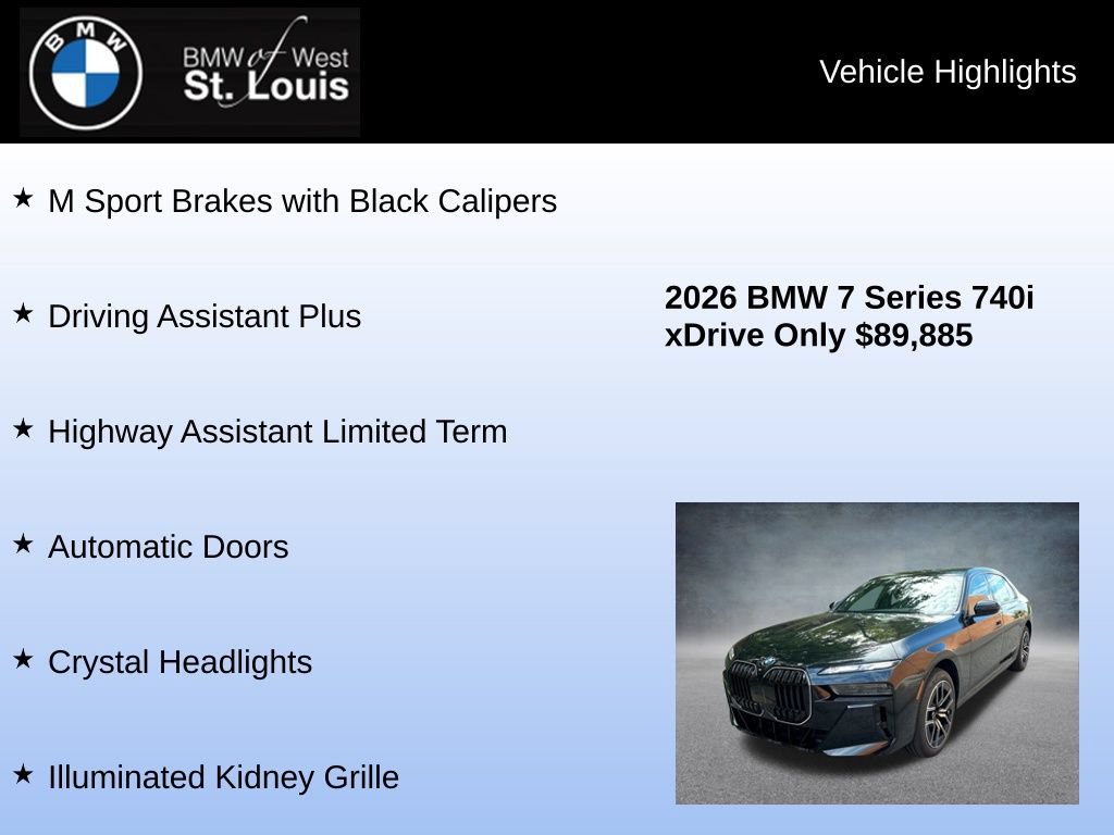 Used 2026 BMW 740i xDrive AWD/4WD image 16