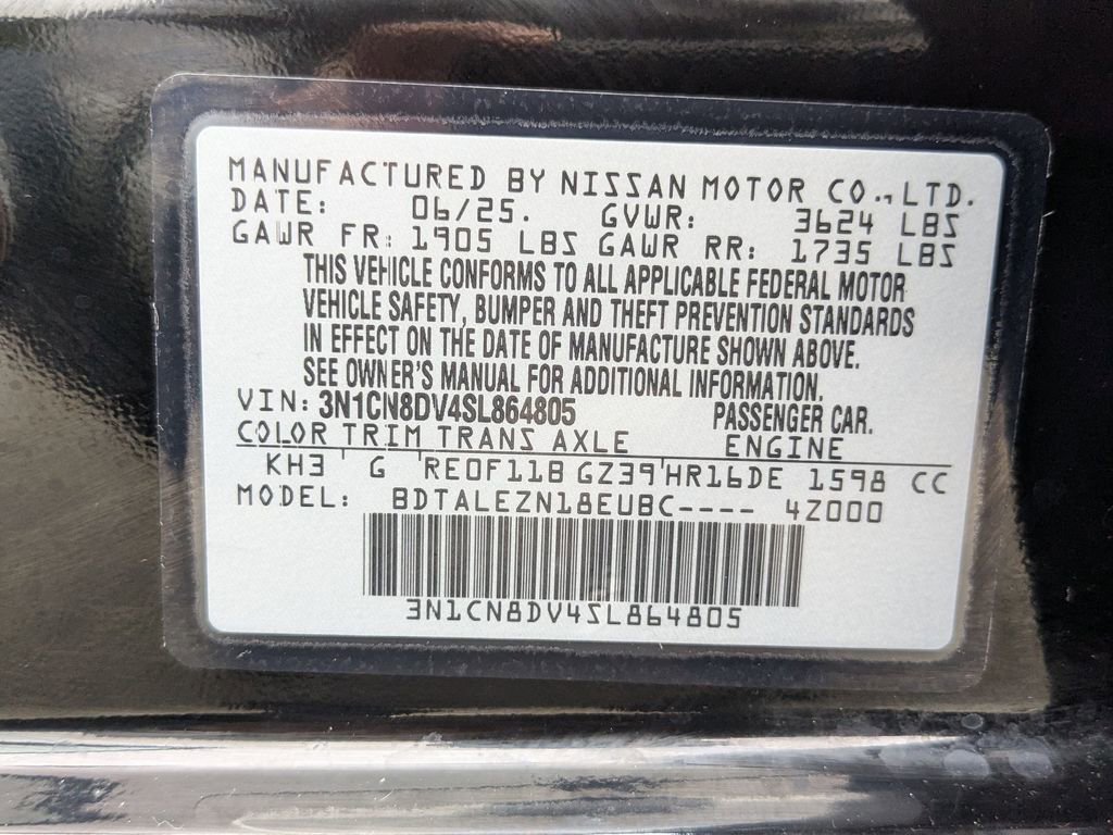Used 2025 Nissan Versa S w/ S Plus Package FWD image 26