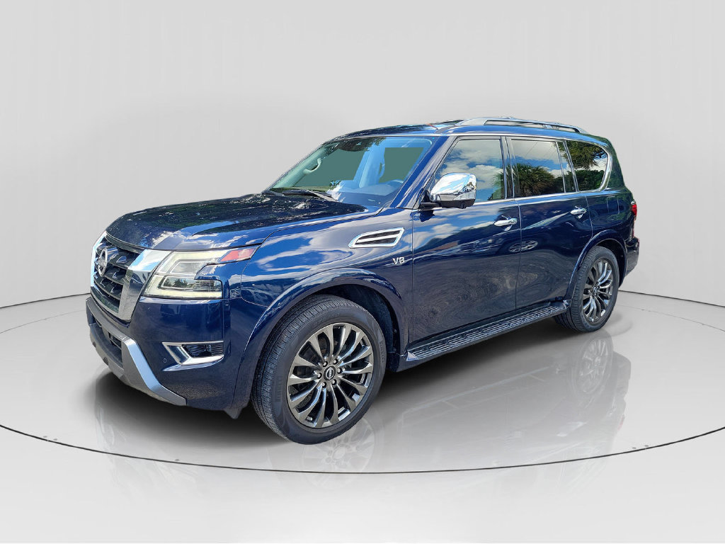 Used 2021 Nissan Armada Platinum w/ Captain's Chairs Package RWD image 3