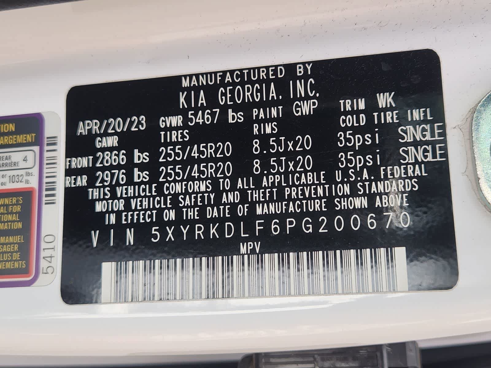 Certified 2023 Kia Sorento SX image 35