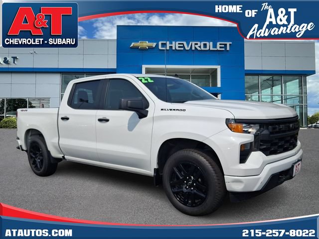 Used 2022 Chevrolet Silverado 1500 Custom w/ LPO, Dark Essentials Package AWD/4WD image 1