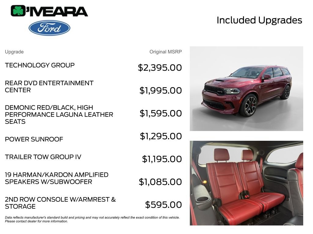 Used 2021 Dodge Durango SRT Hellcat w/ Technology Group AWD/4WD image 4