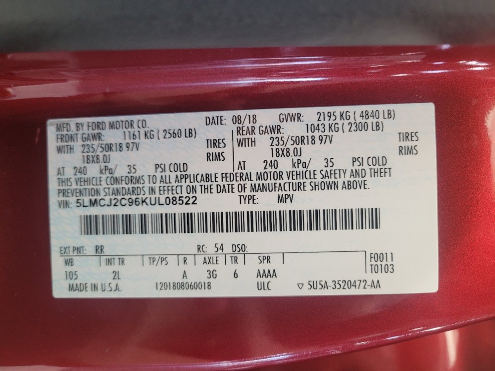 Used 2019 Lincoln MKC Select w/ Select Plus Package FWD image 33