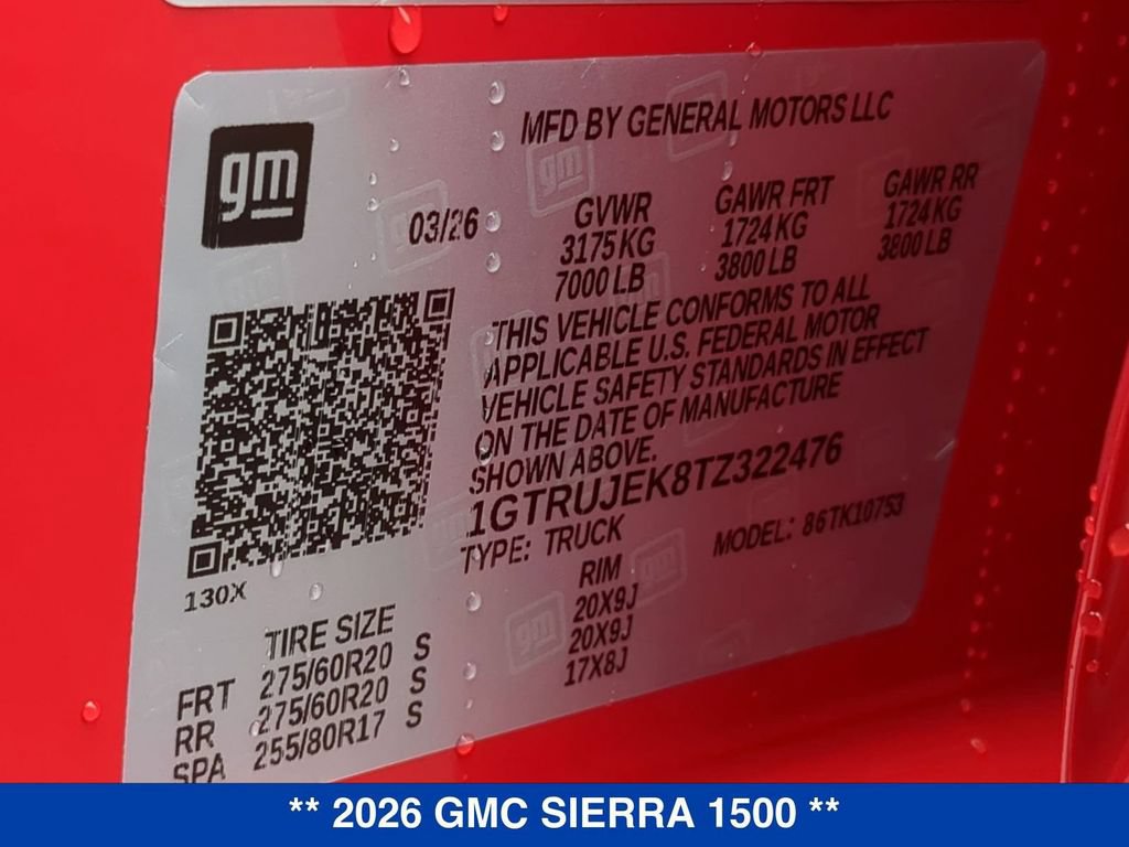 New 2026 GMC Sierra 1500 Elevation AWD/4WD image 34
